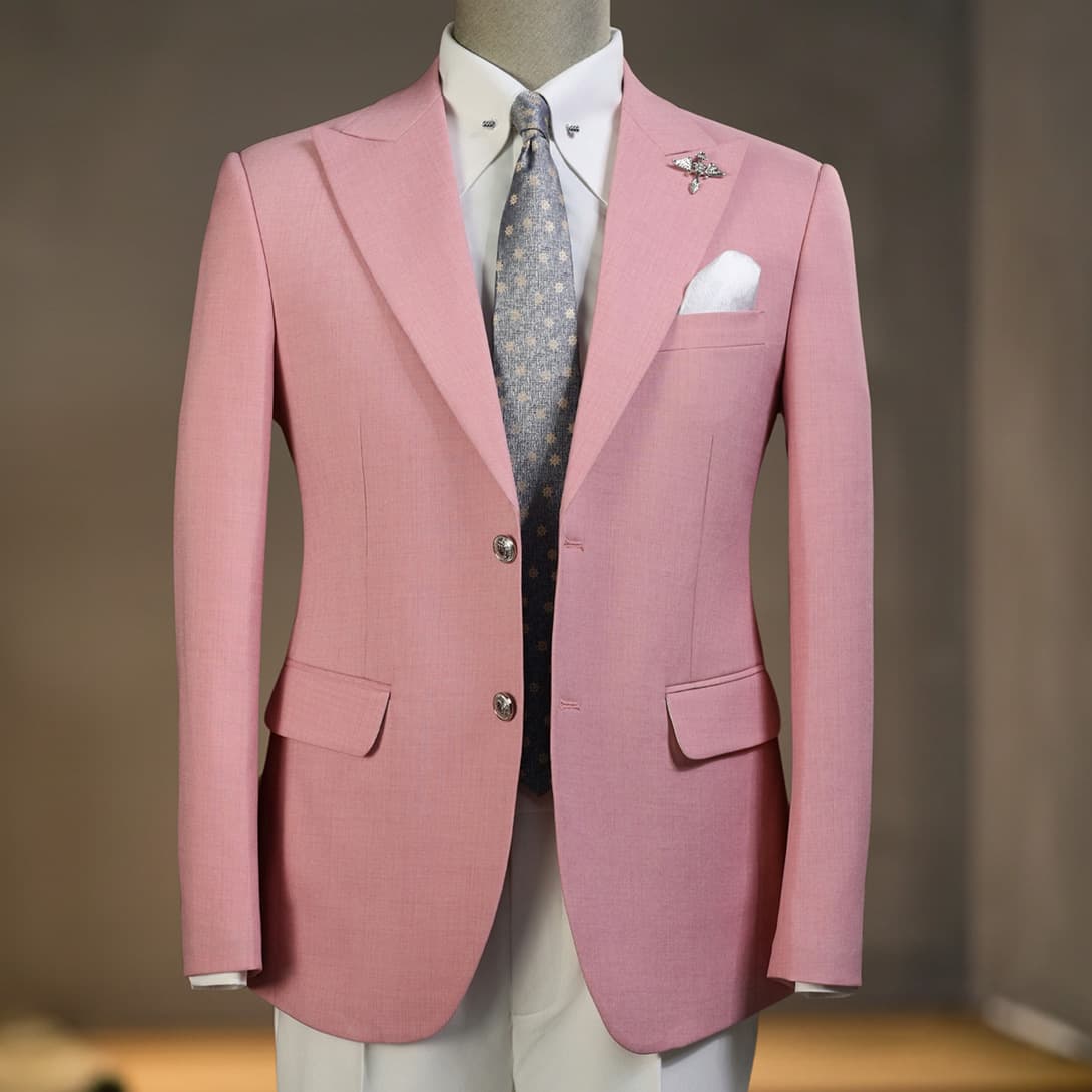 Bộ Vest Hồng Pastel 1