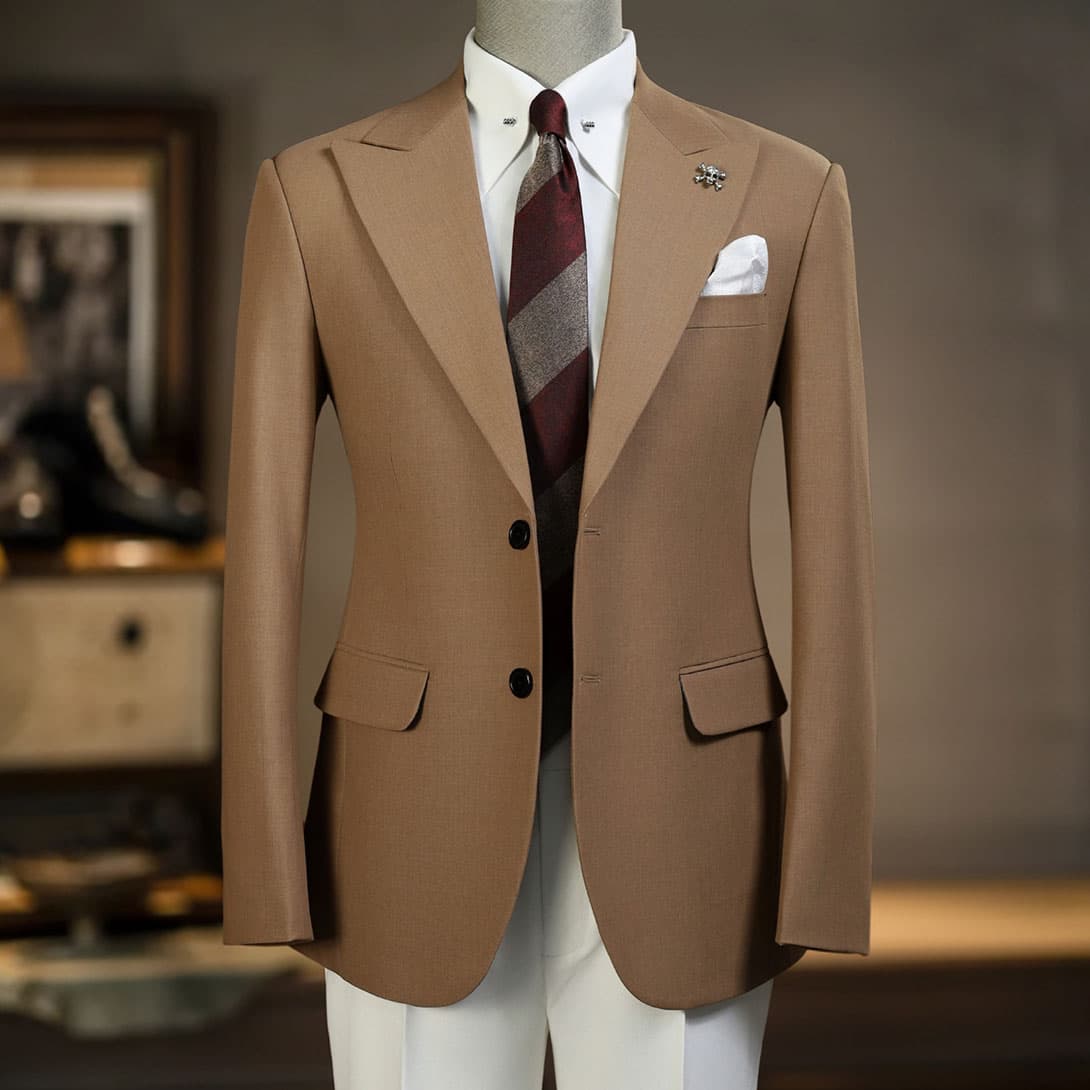 Bộ Vest Nâu Đậm 1