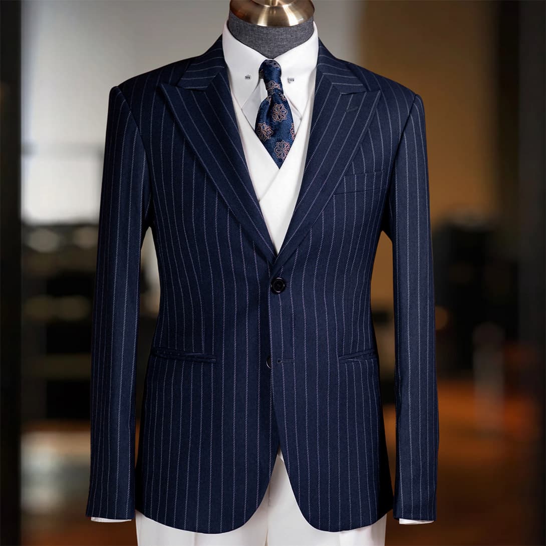 Bộ Vest Sọc Xanh 1