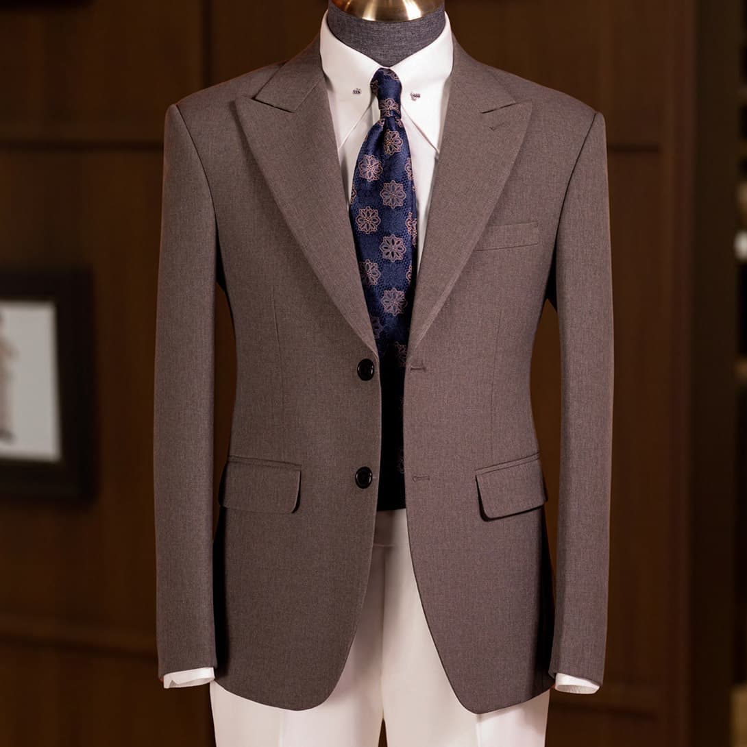 Bộ Vest Xám Nâu 1