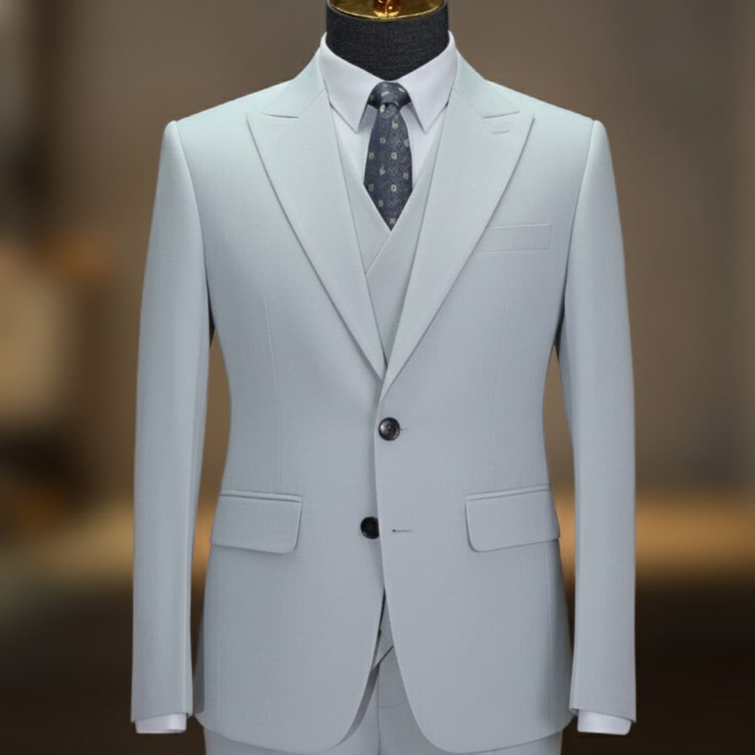 Bộ Vest Xanh Nhạt 1