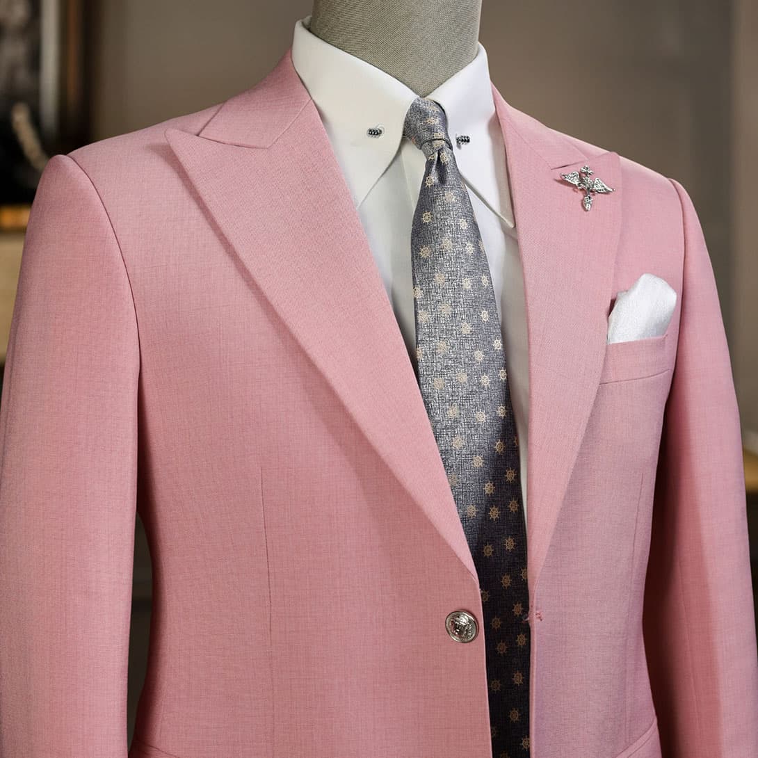 Bộ Vest Hồng Pastel 2