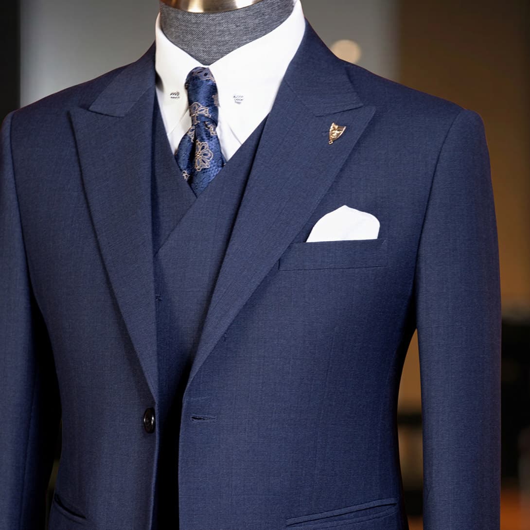 Bộ Vest Kẻ Xanh 2