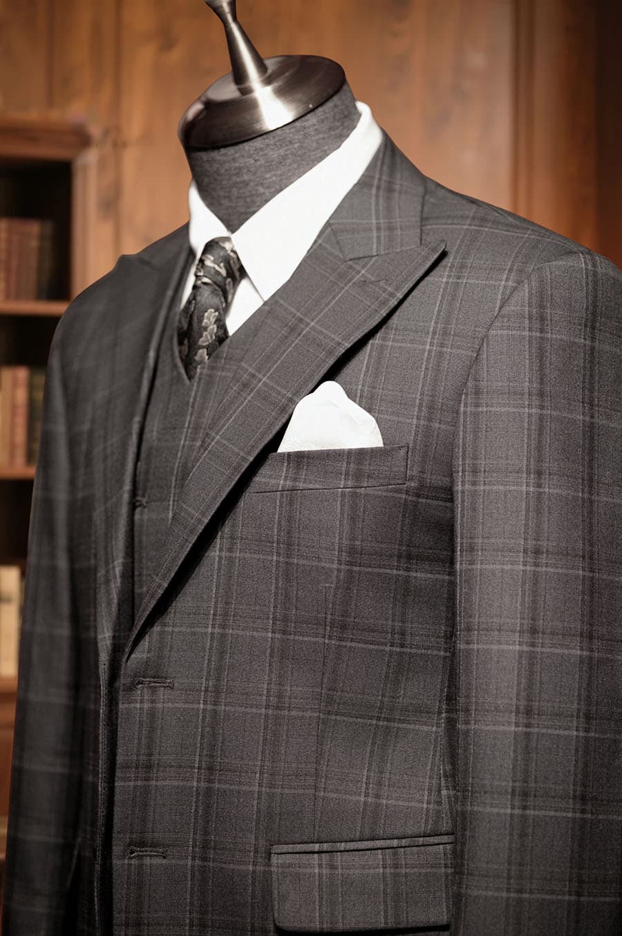 Bộ Vest Xám Caro 2