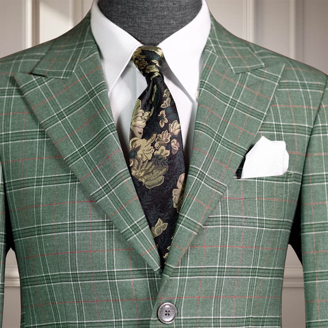 Bộ Vest Caro Xanh Lá 3