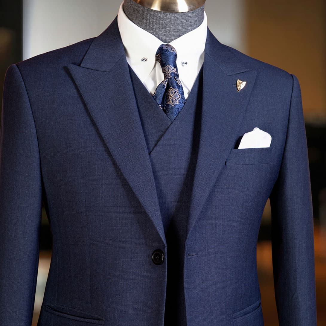 Bộ Vest Kẻ Xanh 3