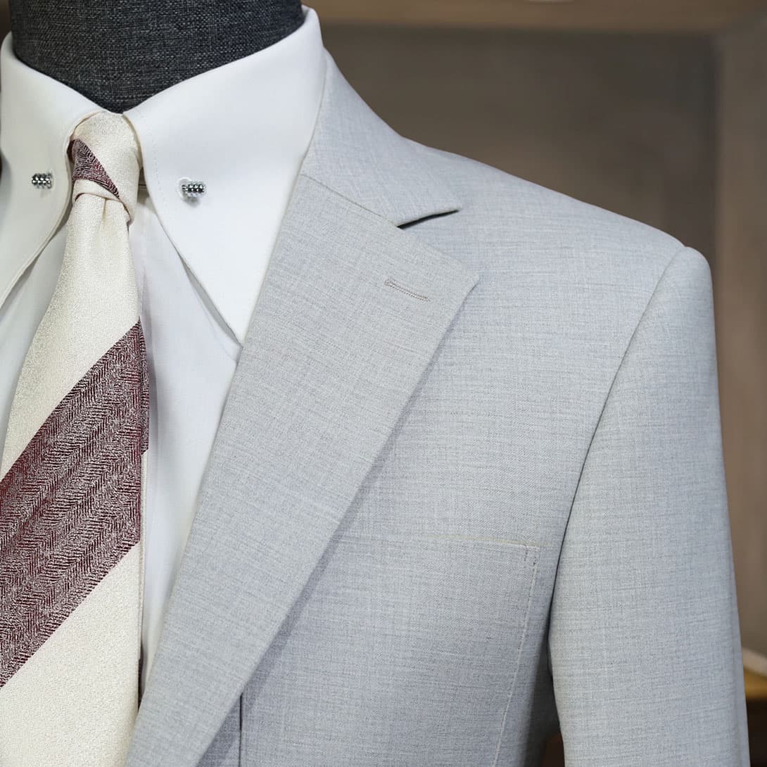 Bộ Vest Xám Trắng Túi Hộp 3