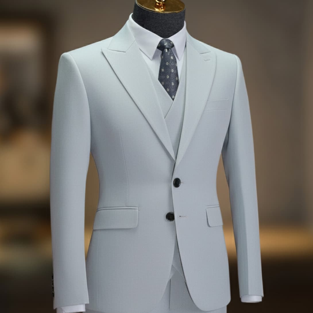 Bộ Vest Xanh Nhạt 3