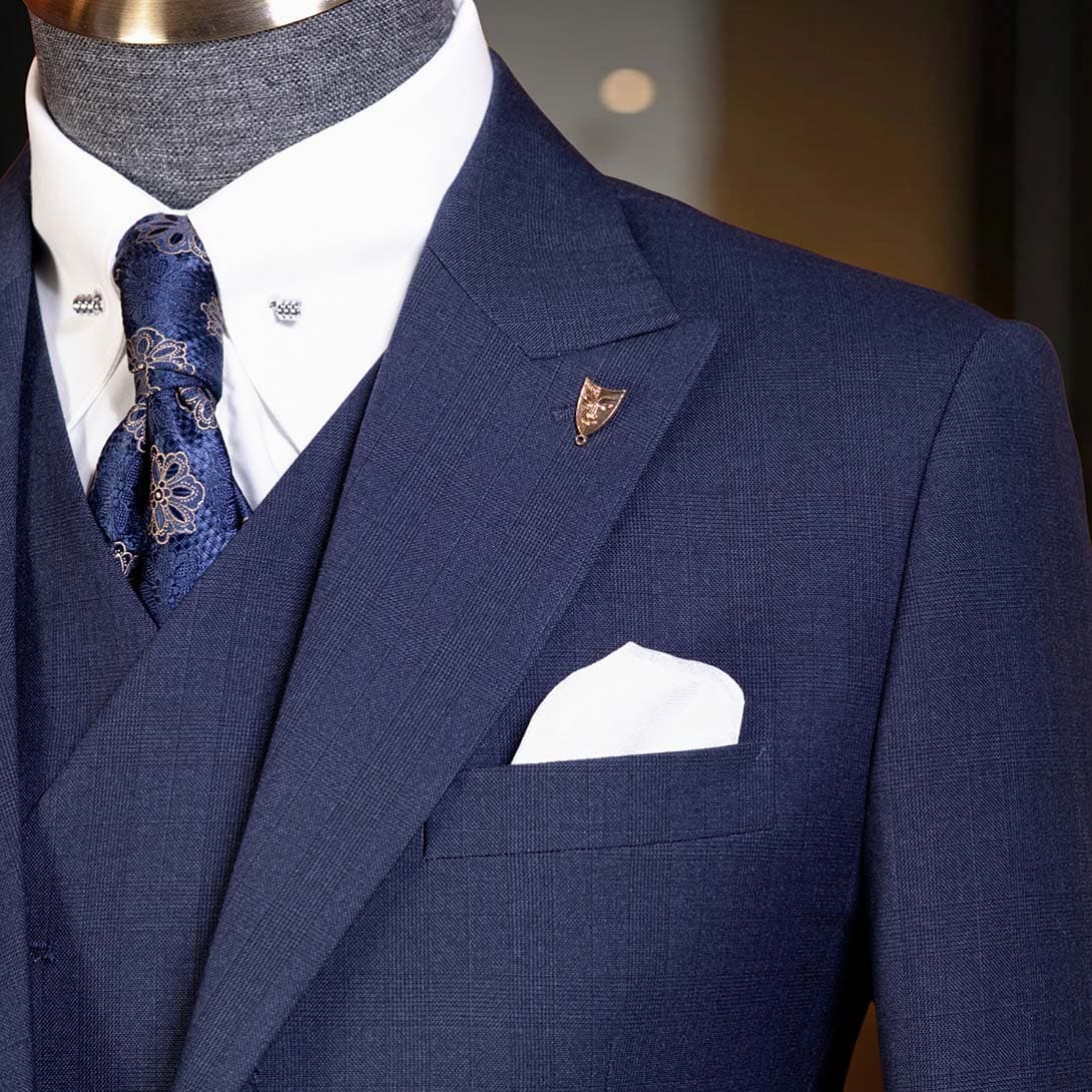 Bộ Vest Kẻ Xanh 4