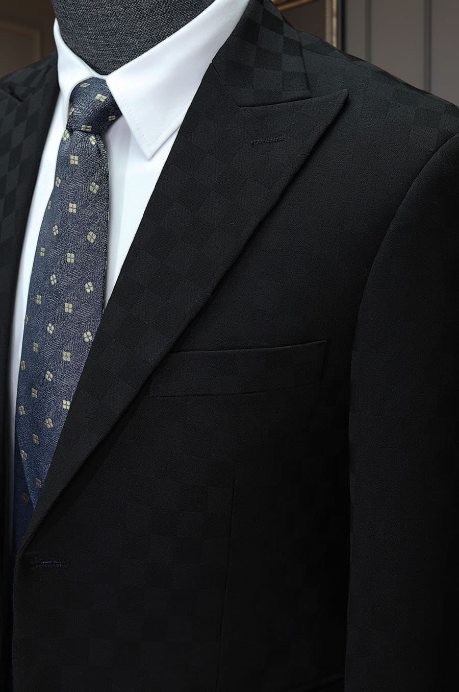 Bộ Vest Đen Caro 4