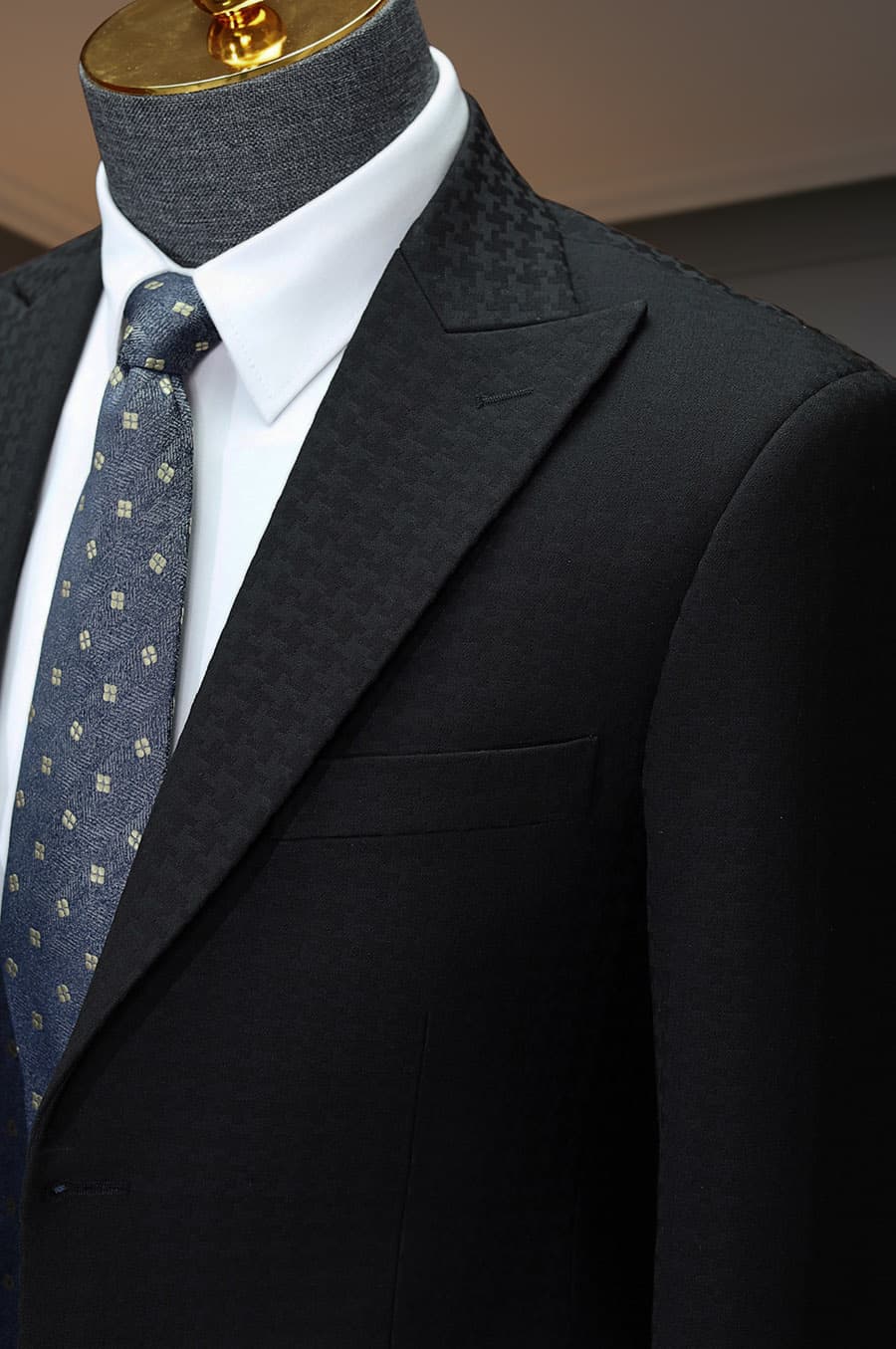 Bộ Vest Đen Họa Tiết 4