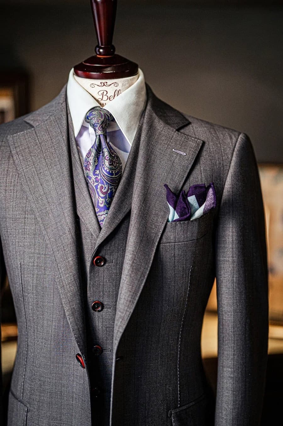 Bộ Vest Xám Xước 2