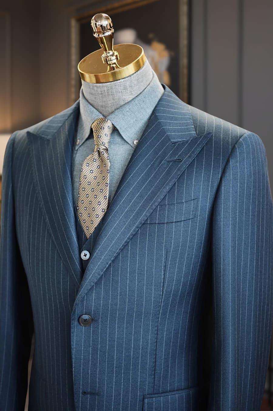 Bộ Vest Sọc Xám 2