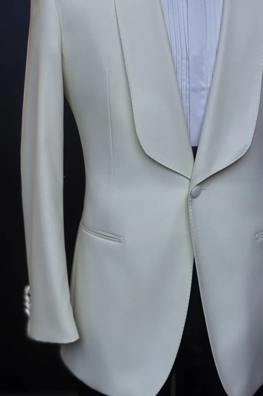 Bộ Vest Trắng Cổ Sam 2