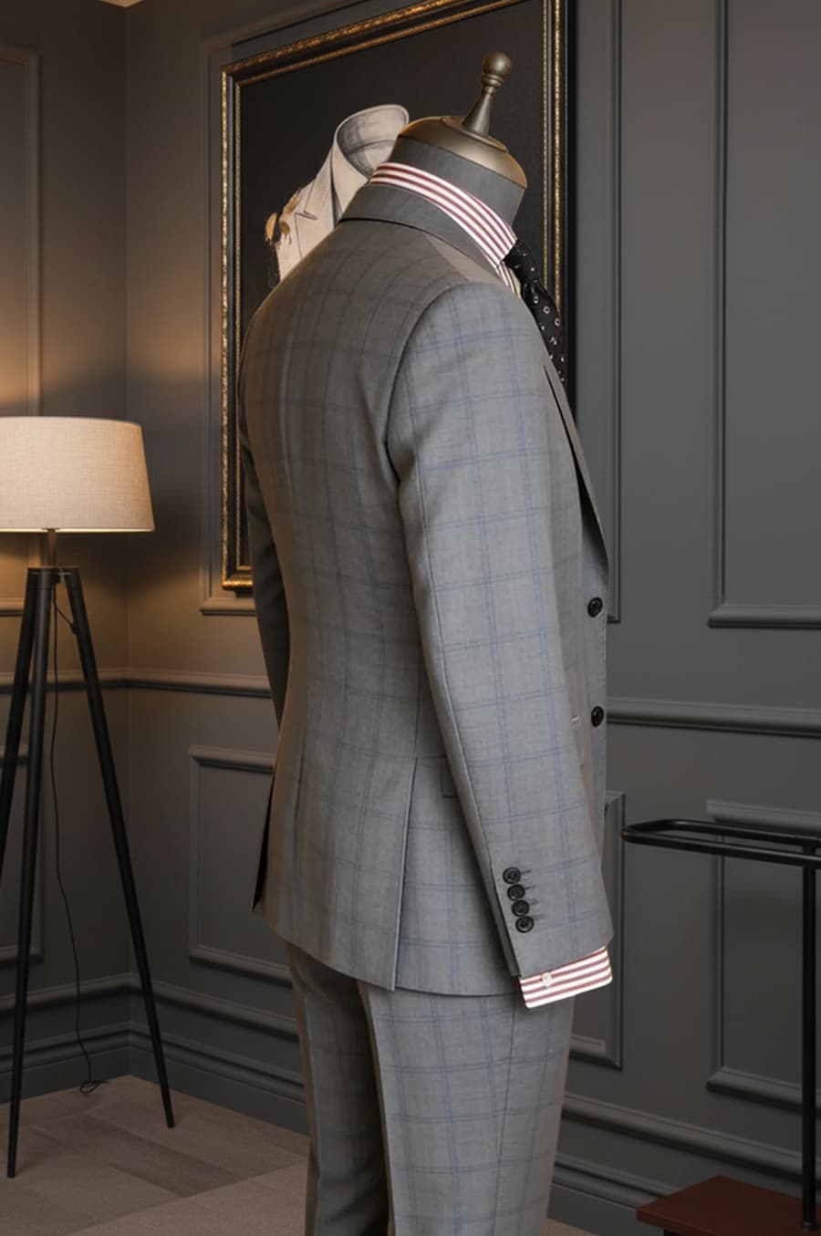 Bộ Vest Caro Xám Ghi 2