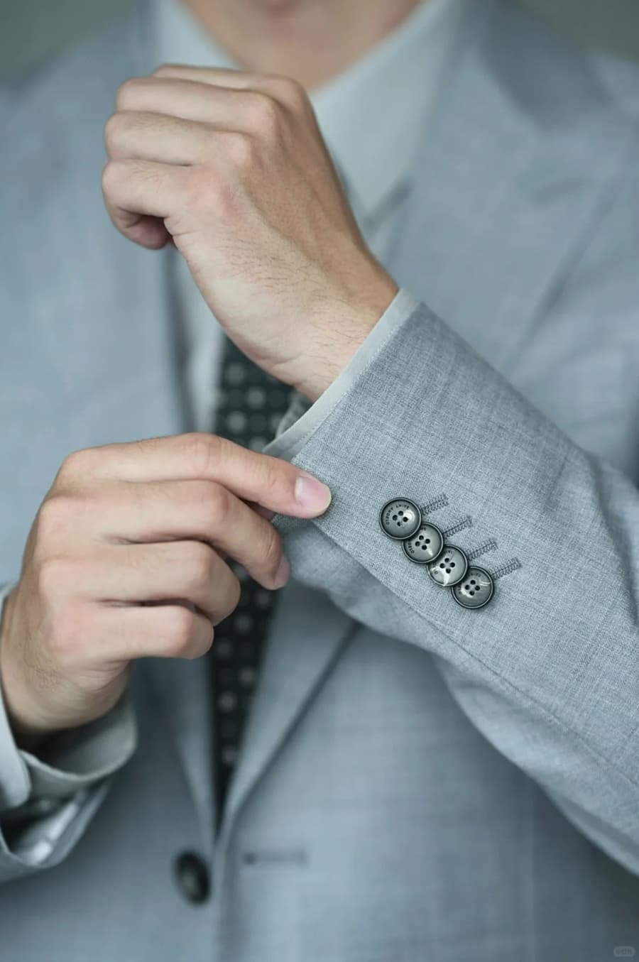 Bộ Vest Xanh Ghi Sáng 3