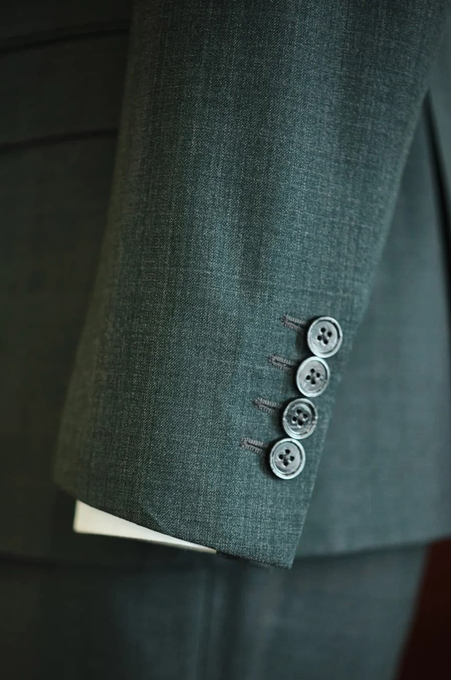 Bộ Vest Xanh Rêu Xước 3