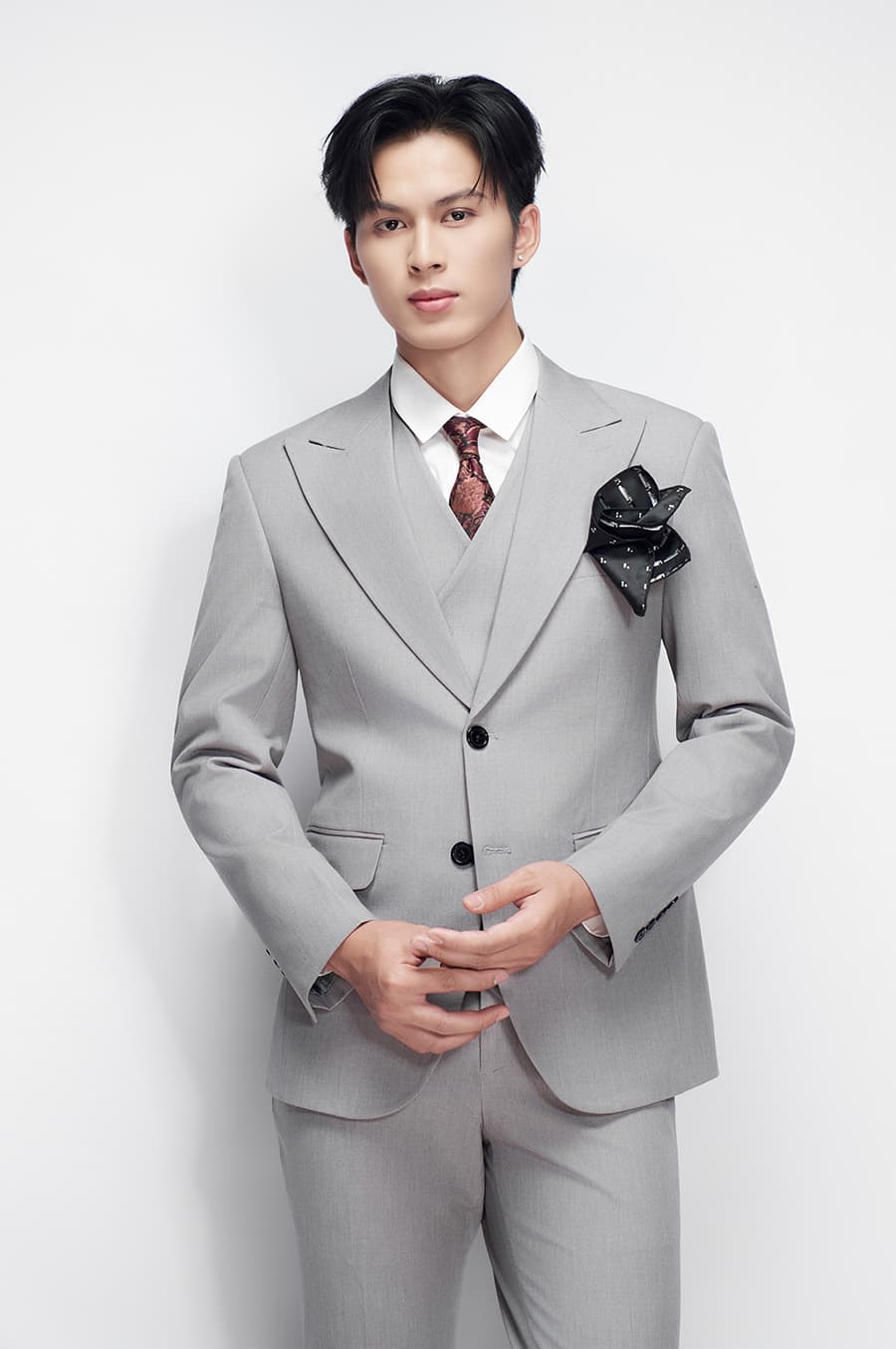 Bộ Vest Xám 2 Cúc 1