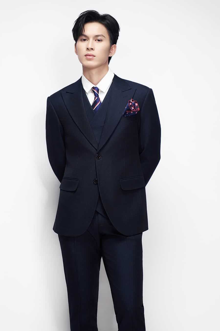 Bộ Vest Xanh Than 1