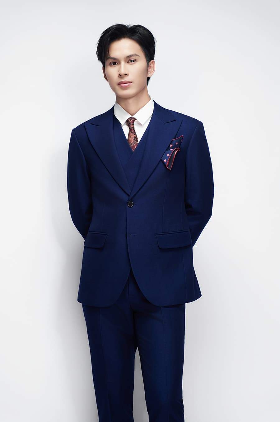 Bộ Vest Xanh Navy Đậm 1