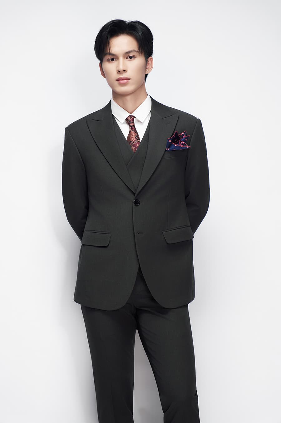 Bộ Vest Xanh Rêu 2