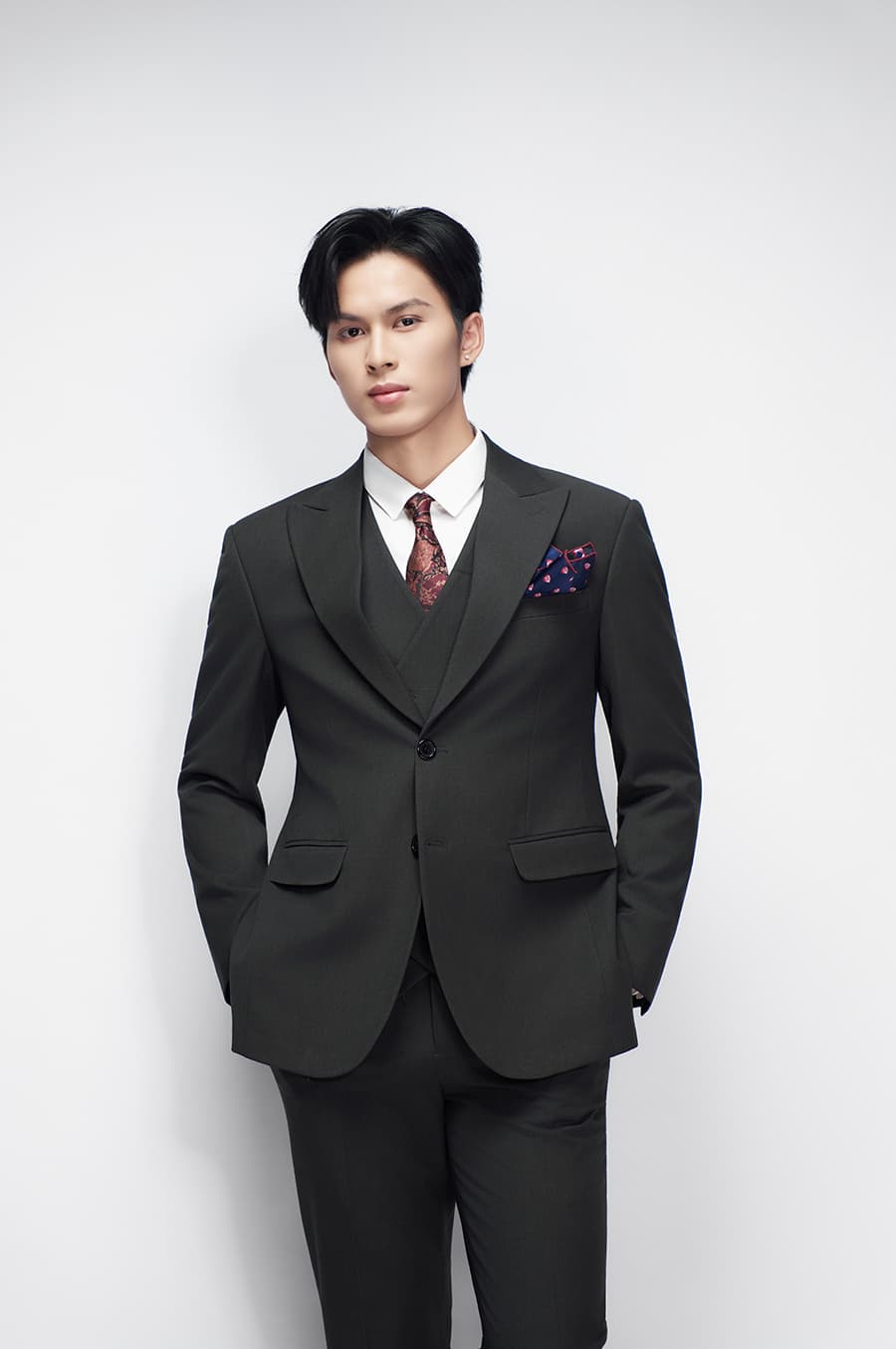 Bộ Vest Xanh Rêu 1