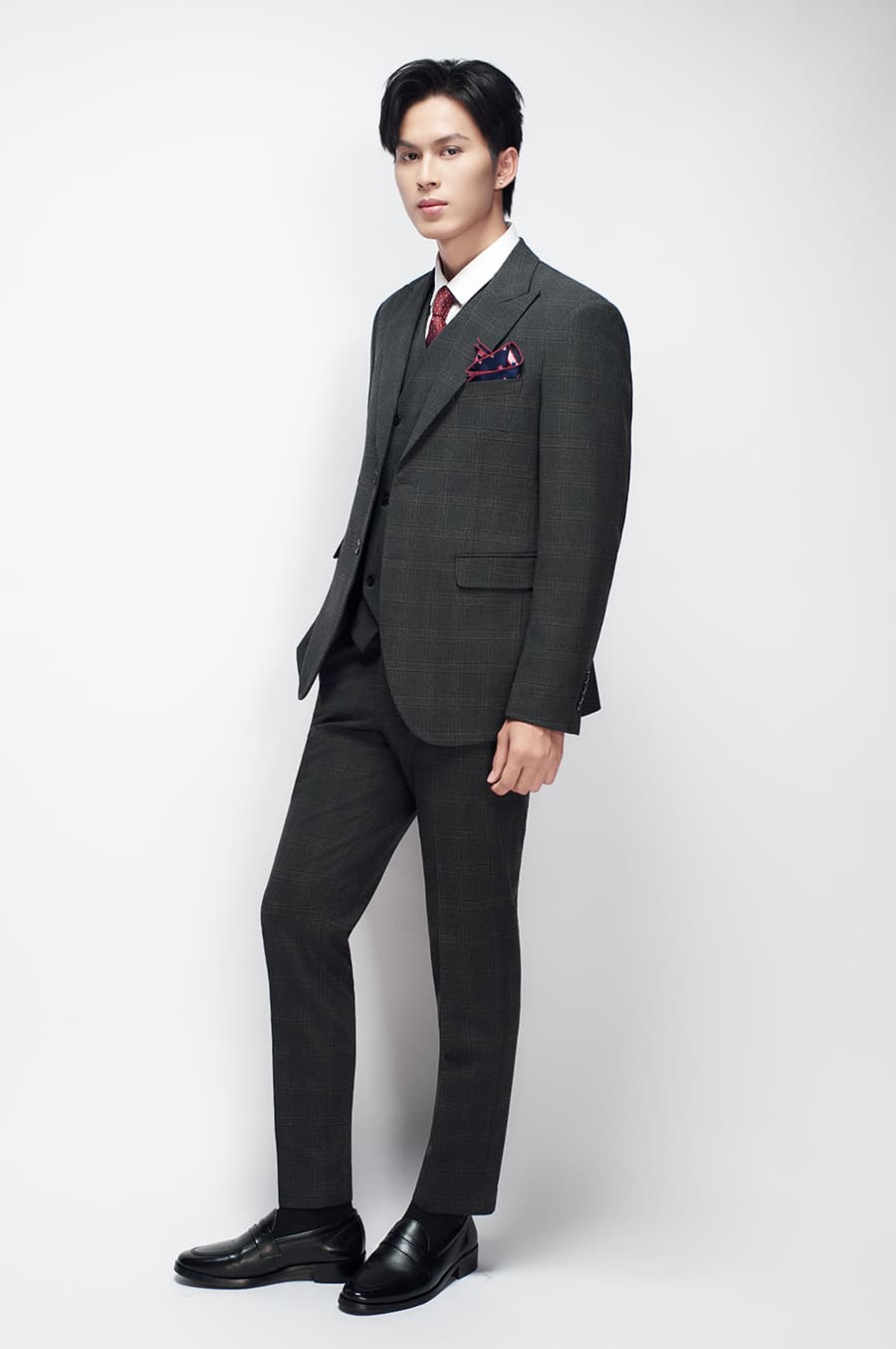 Bộ Vest Caro Xanh Rêu 3