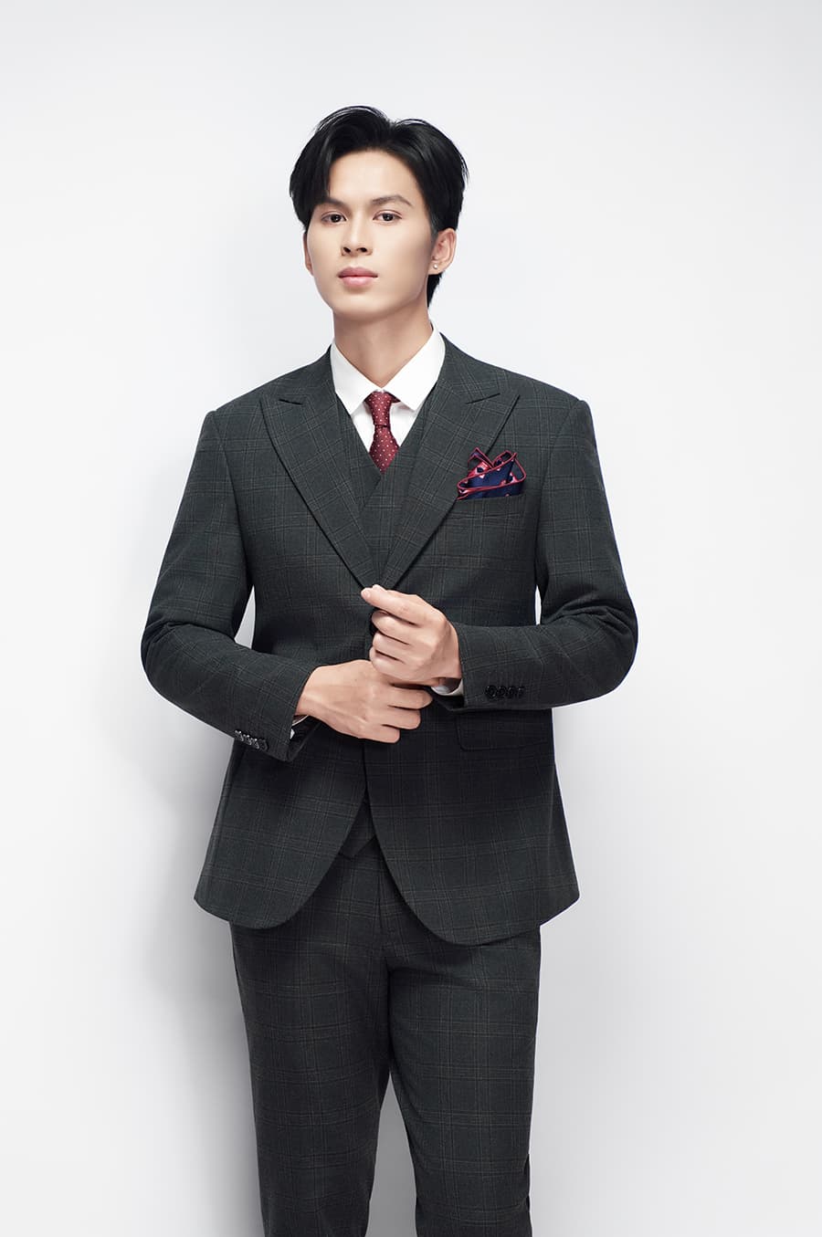 Bộ Vest Caro Xanh Rêu 1