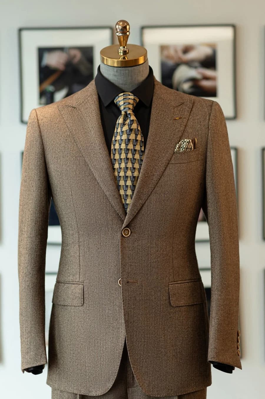 Bộ Vest Nâu Hạt Dẻ Trầm 1