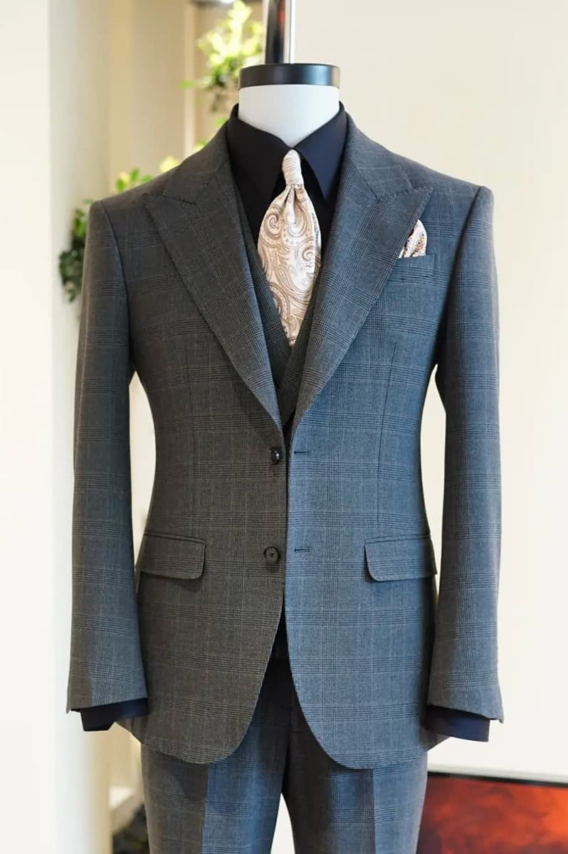 Bộ Vest Caro Xám Chì 1