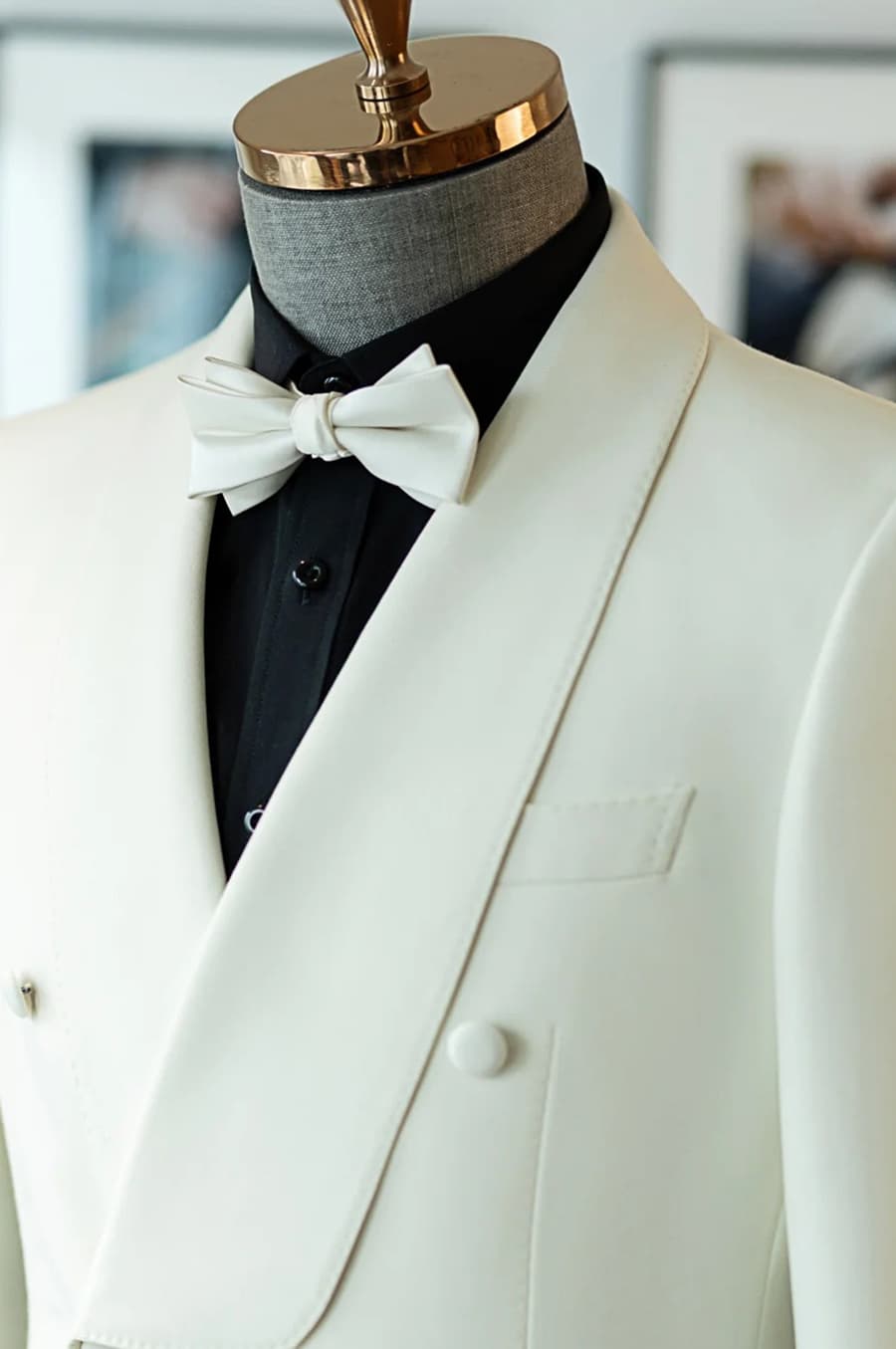 Bộ Vest Kem Sam 6 Cúc 4