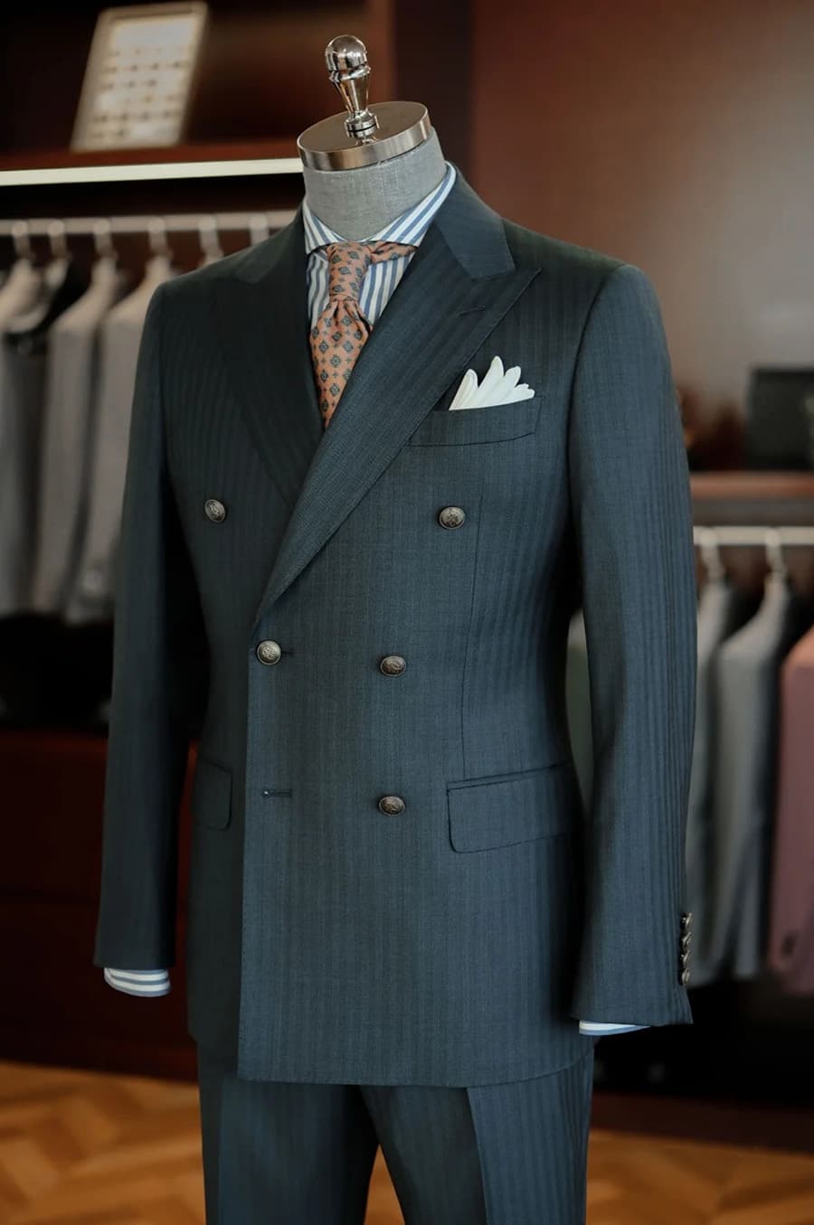 Bộ Vest Xanh Rêu Cúc Đồng 2