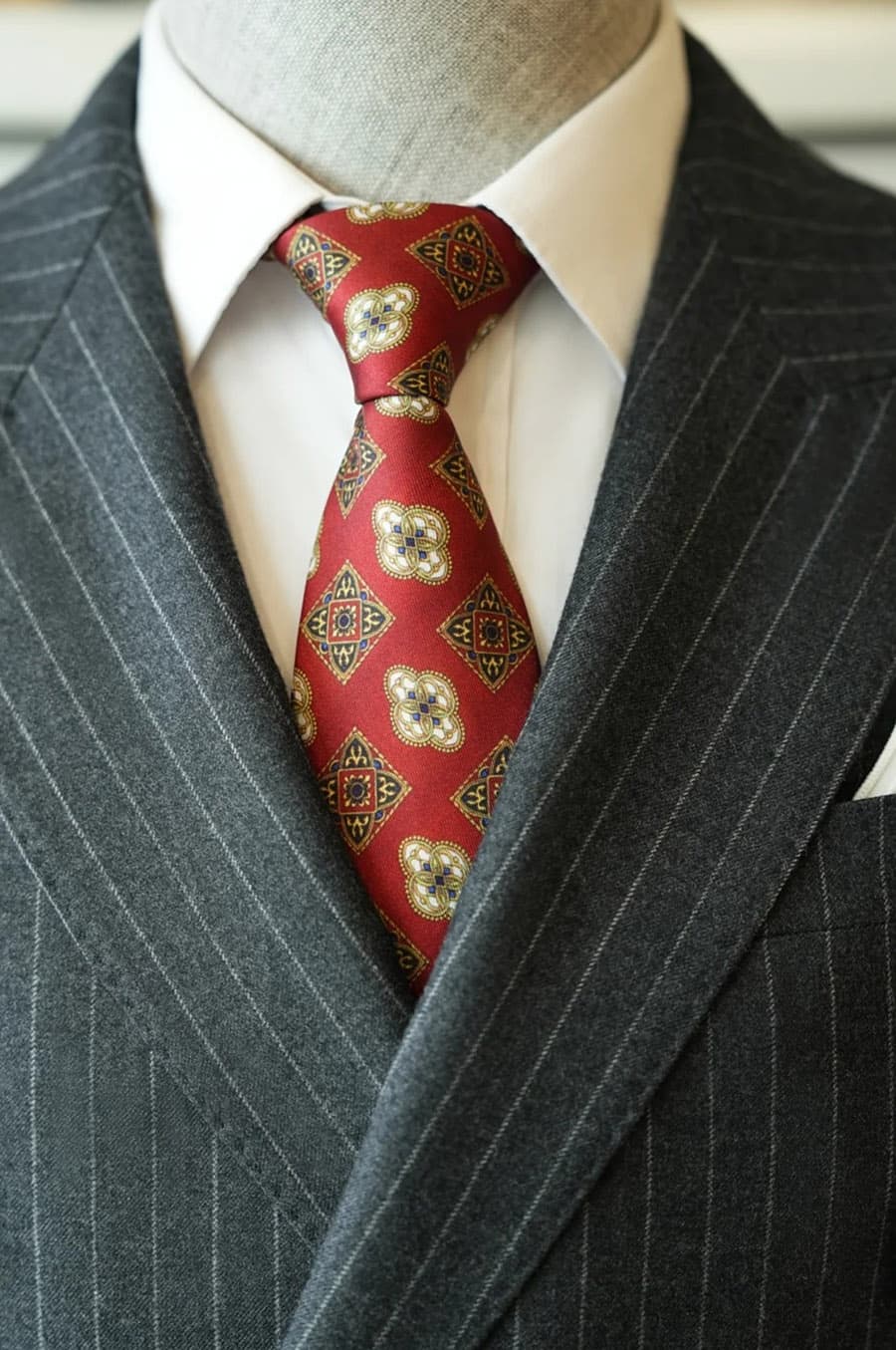 Bộ Vest Rêu Sáng Kẻ Sọc 2