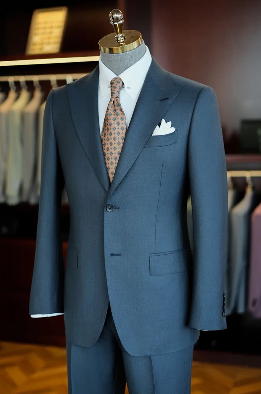 Bộ Vest Xanh Khói Trầm 3