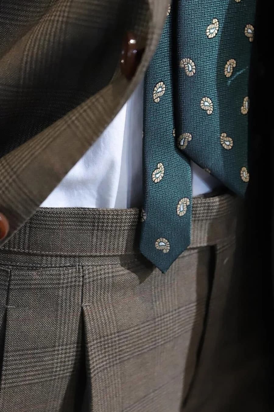 Bộ Vest Caro Nâu Tây 3