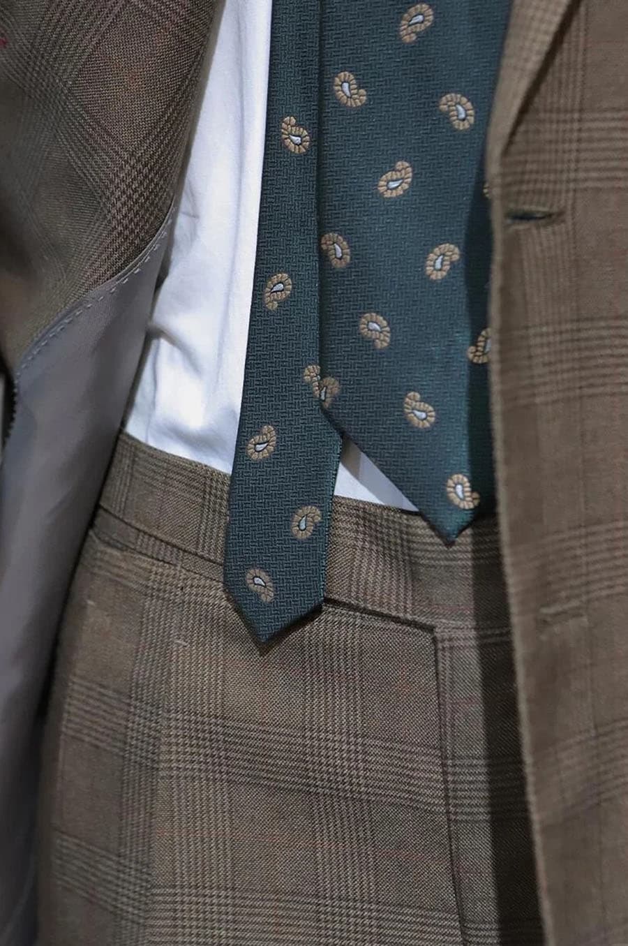 Bộ Vest Caro Nâu Tây 4