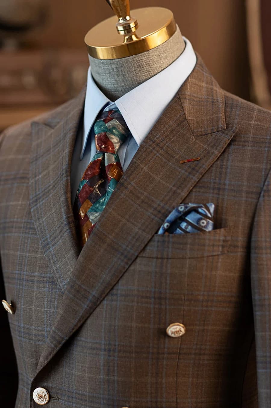 Bộ Vest Caro Nâu Đất 3