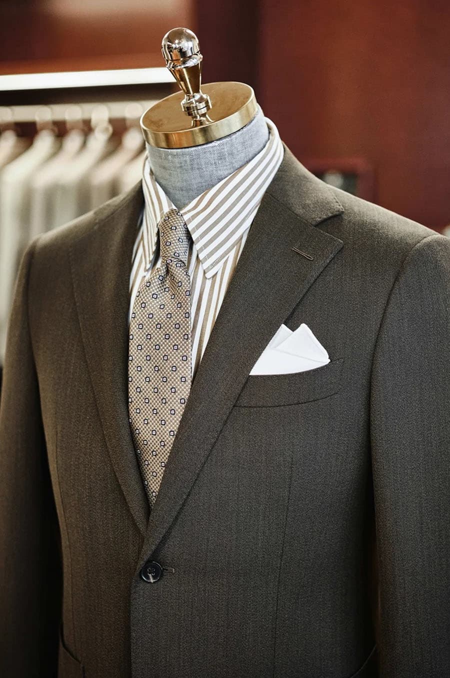 Bộ Vest Olive Trầm 3