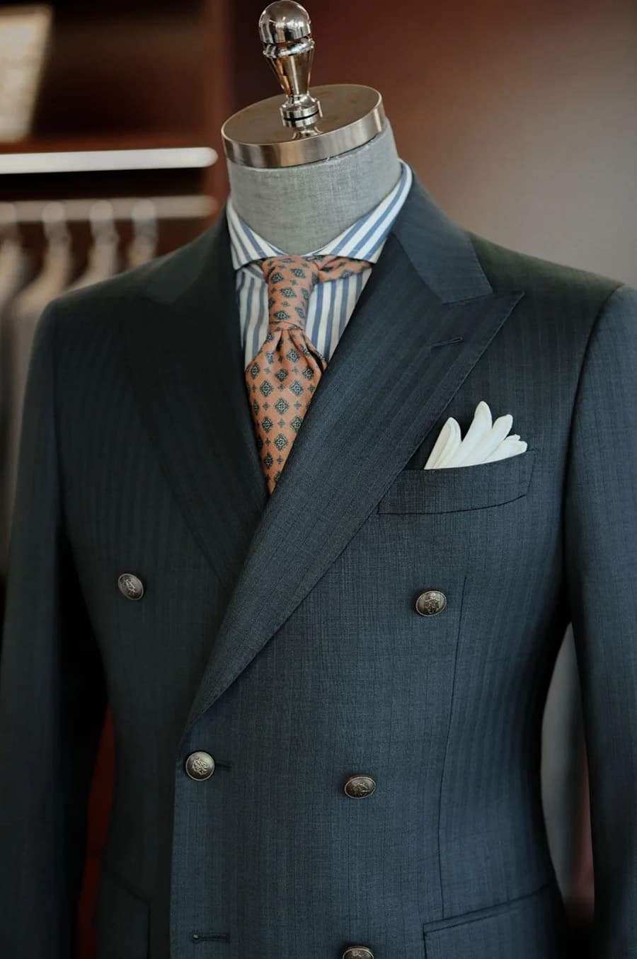 Bộ Vest Xanh Rêu Cúc Đồng 3