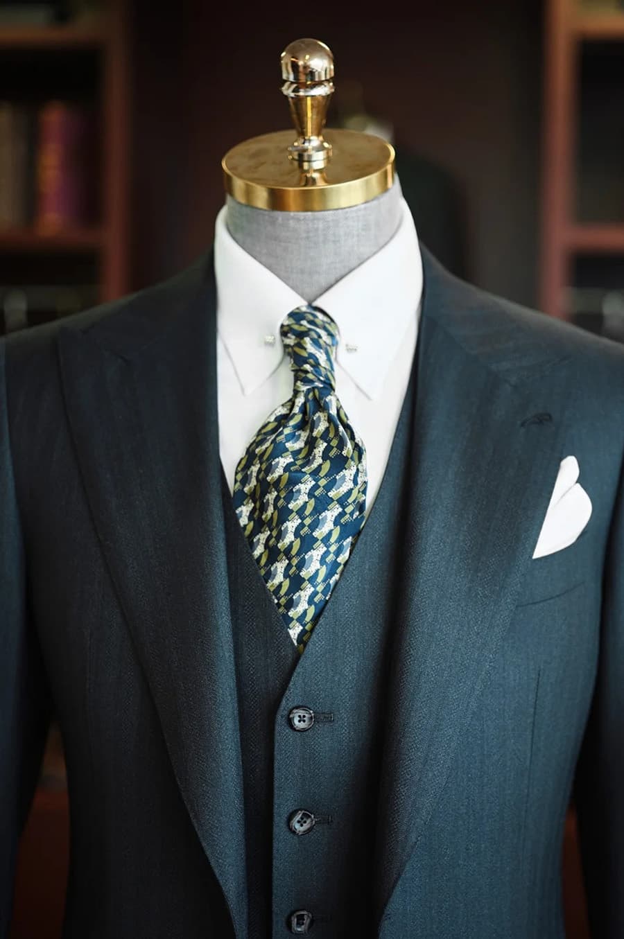 Bộ Vest Xanh Teal Ánh Kim 3