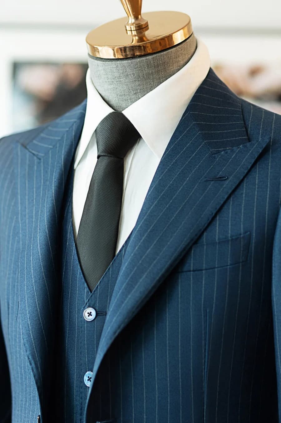 Bộ Vest Xanh Than Kẻ Nhỏ 3