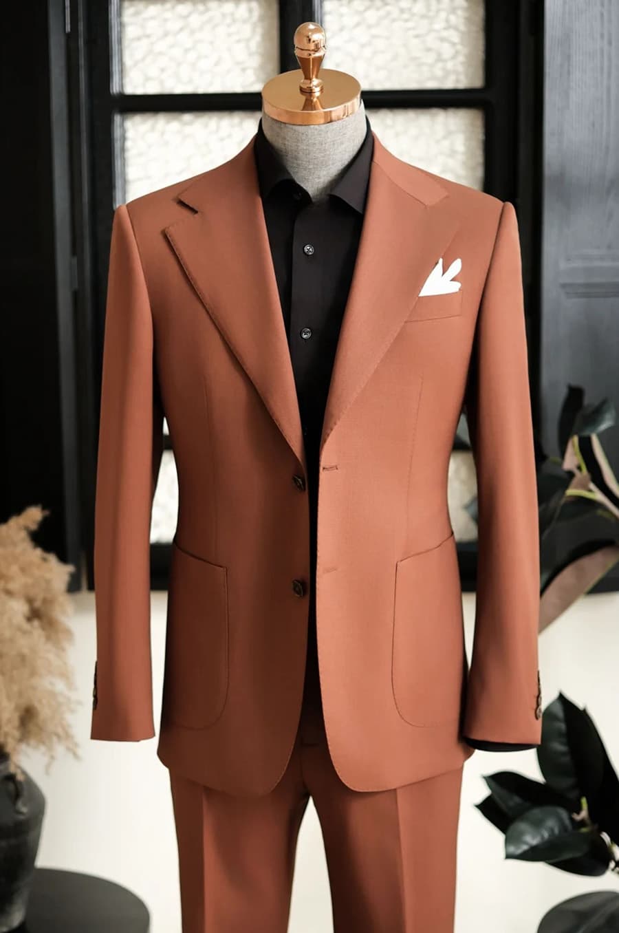 Bộ Vest Cam Đỏ 1