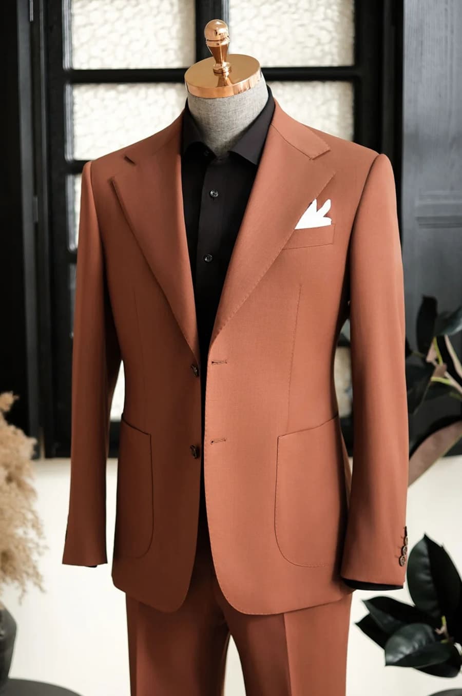 Bộ Vest Cam Đỏ 2